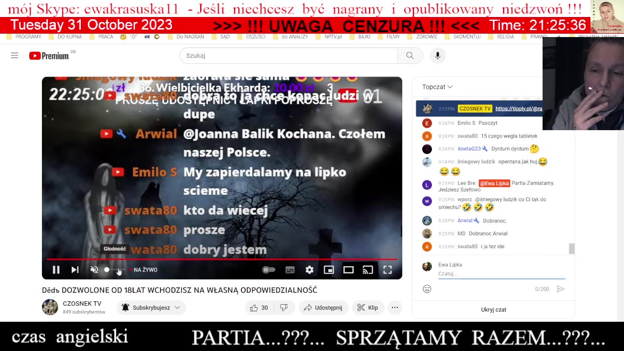 Jakie są to relacje międzyludzkie...???... ponad dwie godziny - Sami oceńcie 👮🏻 - 31.10.2023 rok