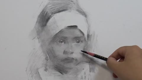 Crying little girl sketching process, don't miss it if you are interested 5