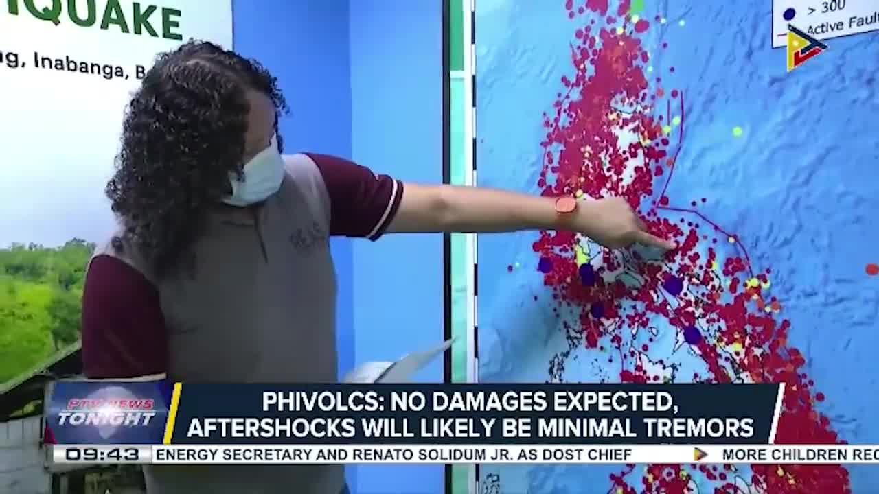 2 aftershocks recorded after magnitude 5.3 earthquake jolted Tinaga Island in Camarines Norte