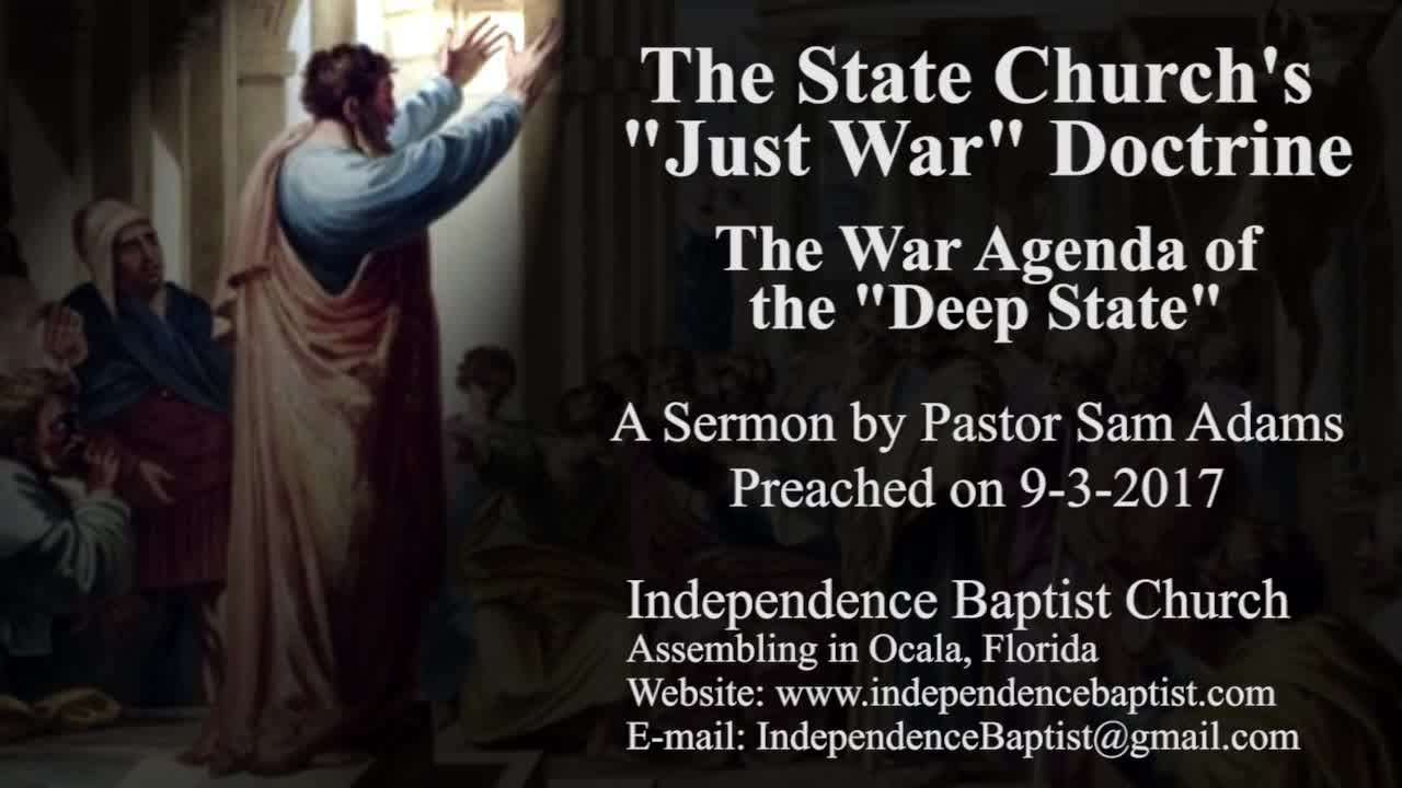 The State Church's "Just War" Doctrine - War Agenda of the "Deep State"