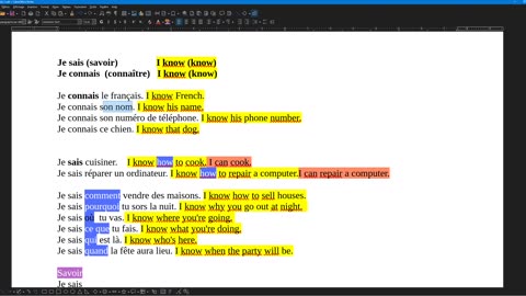 French 31 (new) verb to know (connaître) and (savoir)