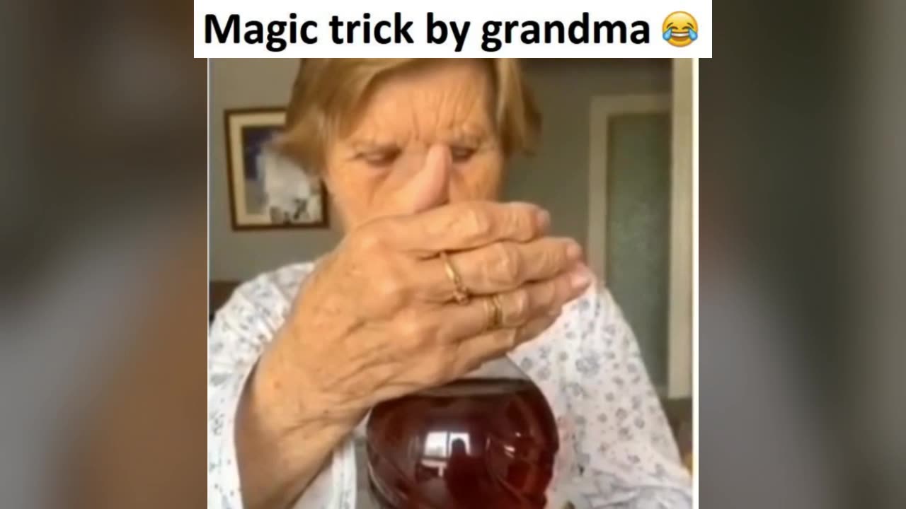 Magic trick by grandma 😂