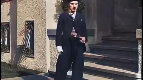 Chaplin's "A NIGHT OUT, COLORIZED"