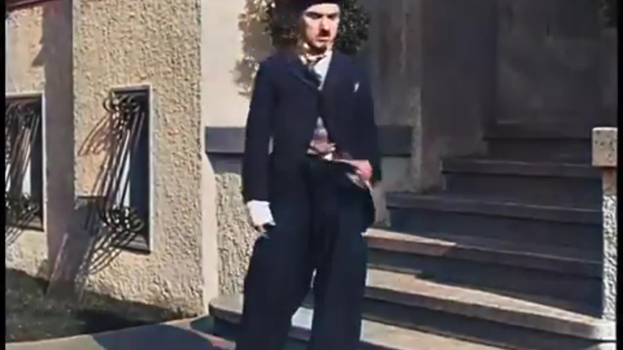 Chaplin's "A NIGHT OUT, COLORIZED"