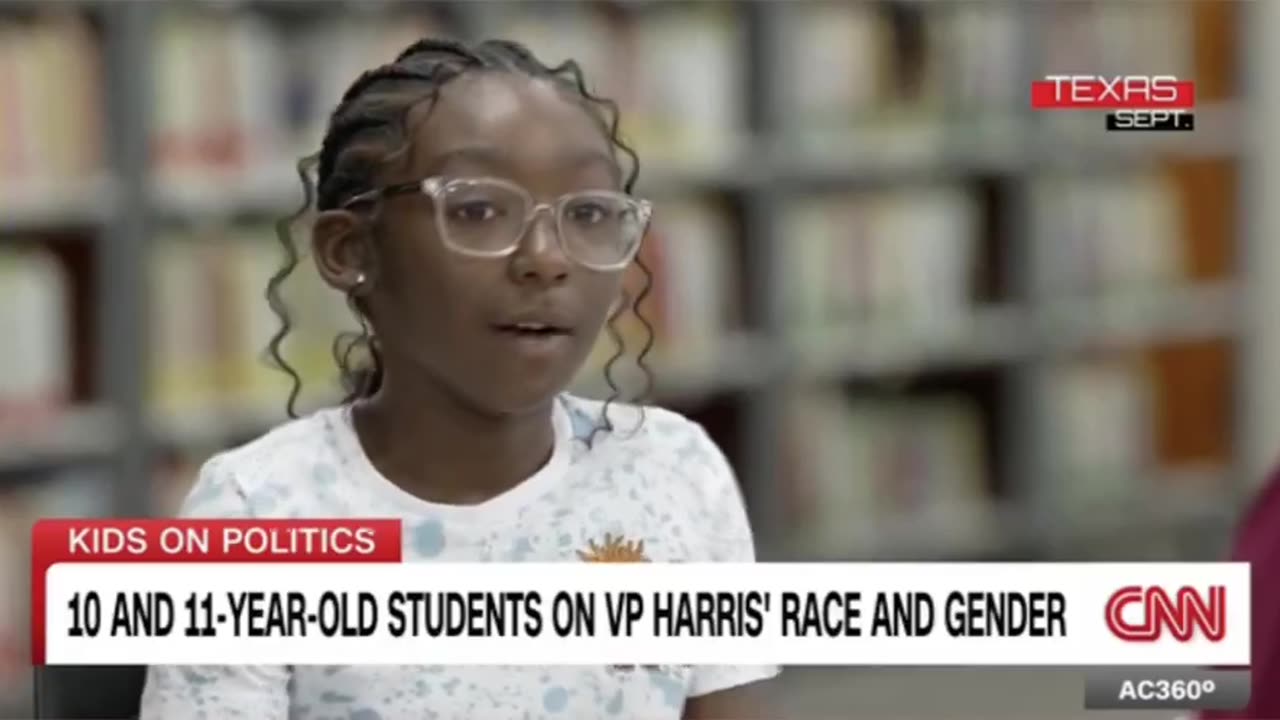 CNN Kids on Politics interviews an 11 year old black girl. Asks her about Kamala Harris