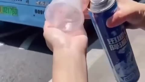 Winter In A Can~In China They Invented Ice In The Form Of An Aerosol You Can Spray On A Bottle Of Wine And It Will Stay Cold In The Fiercest Heat!