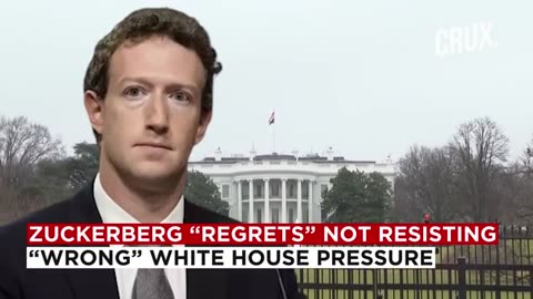 BREAKING: Mark Zuckerberg admits that the White House pressured...