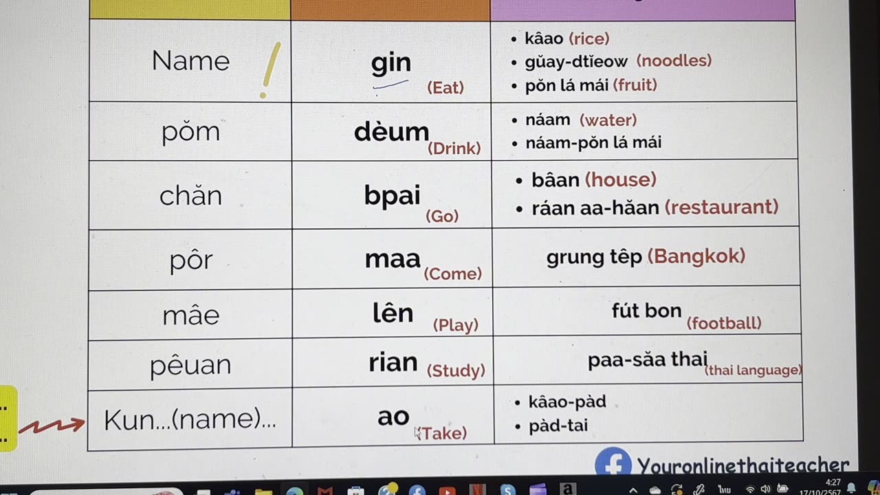 Thai Lesson 3