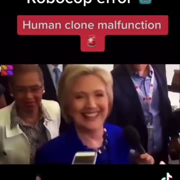 Hillary Clinton human clone malfunction? YIKES
