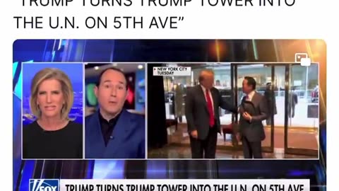 TRUMP TURNS TRUMP TOWER INTO THE U.N. 😉ON 5TH AVE”