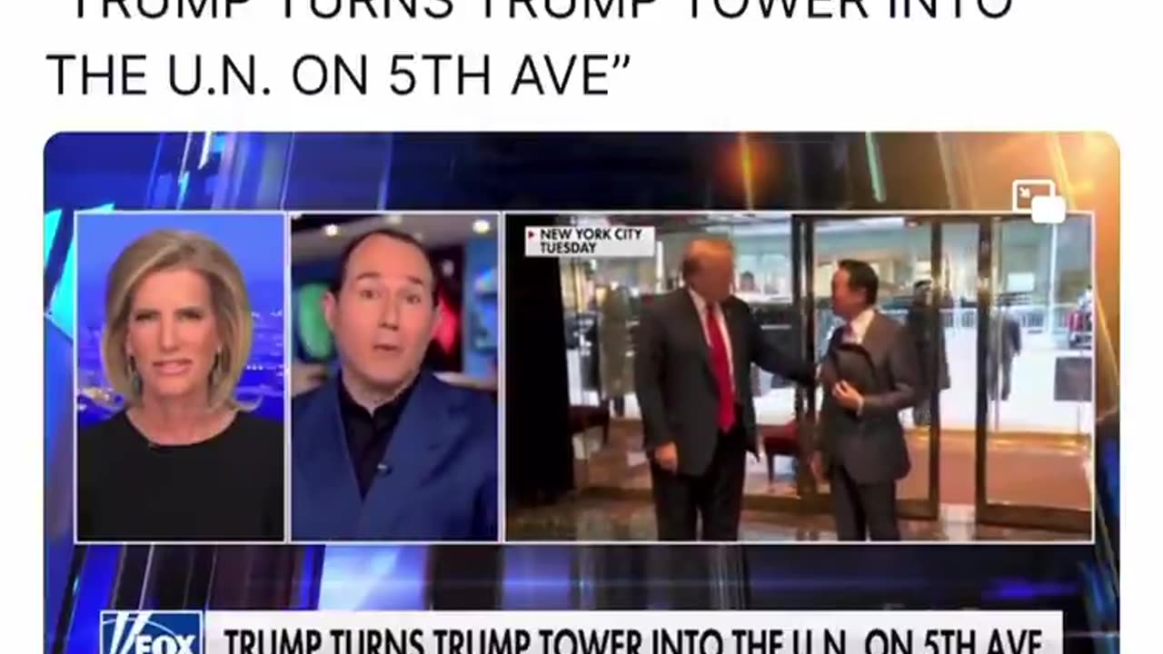TRUMP TURNS TRUMP TOWER INTO THE U.N. 😉ON 5TH AVE”