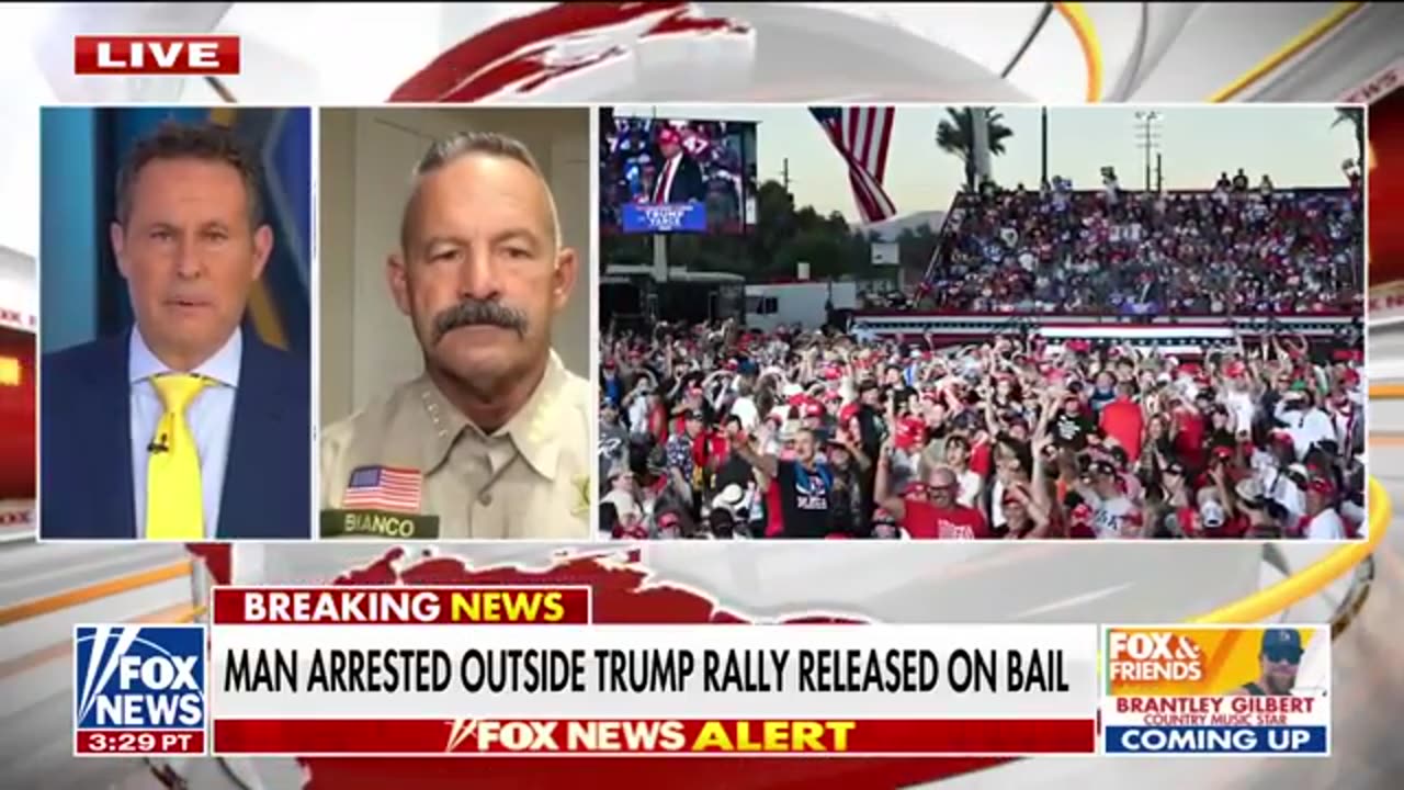 Man arrested outside Trump's Coachella rally had multiple guns, passports