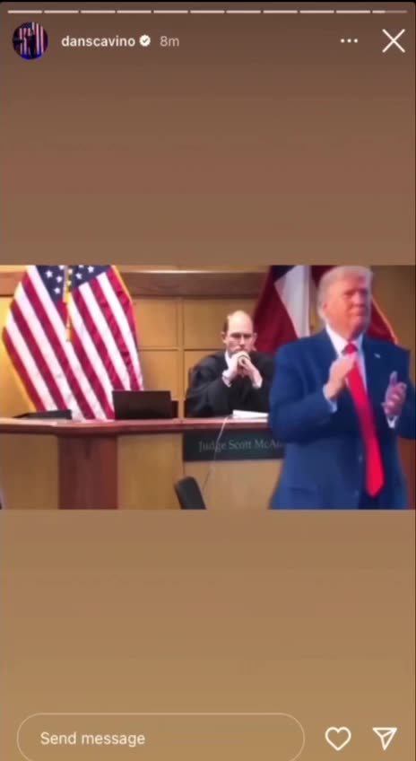 🤣 Scavino on Instagram - Trump At Fani Willis Testimony