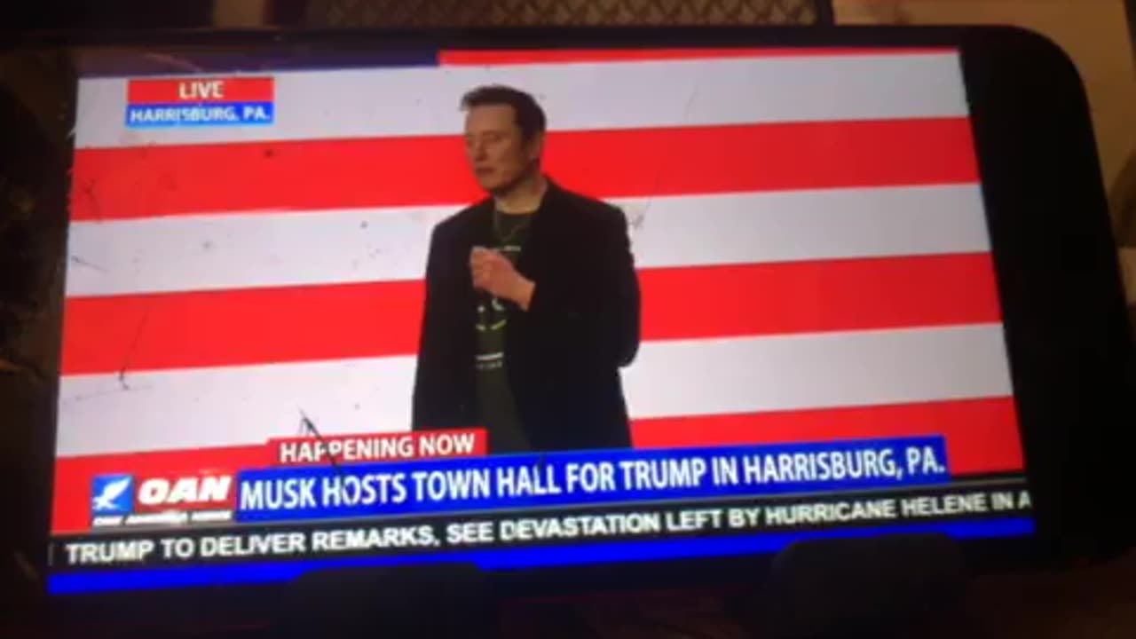 🦅 OANN Elon Musk takes questions in Harrisburg PA Saturday 09:48 pm