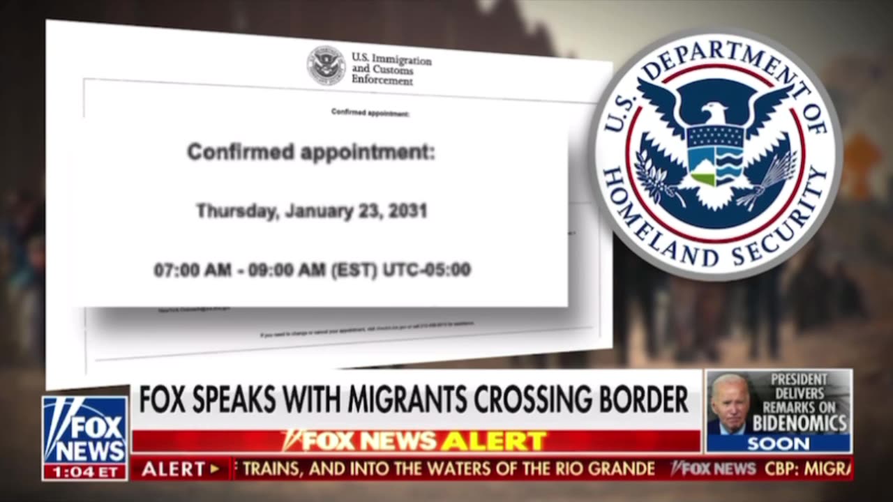 Illegal Immigrant’s Coming into the US are Receiving Check-in Dates 8 Years from Now!