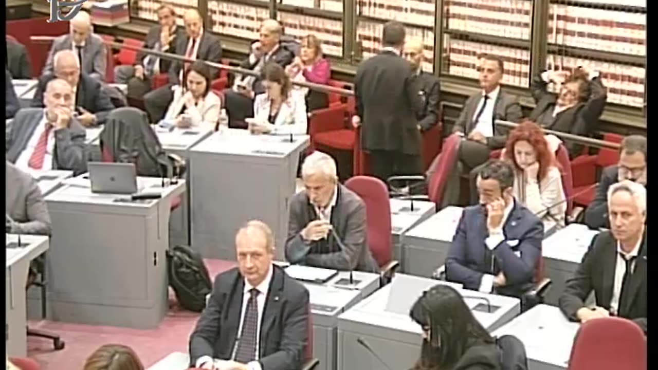 Giancarlo Giorgetti Sala del Mappamondo di Montecitorio, le Commissioni Bilancio di Camera e Senato