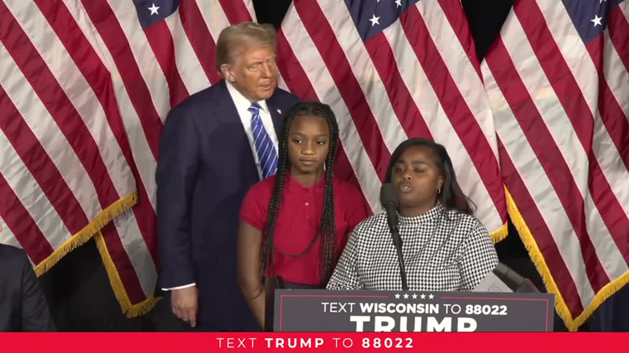 Milwaukee mother of three speaks at President Trump's event