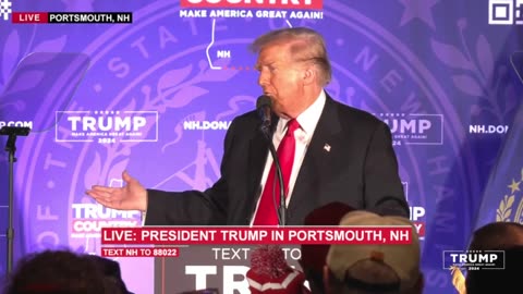 President Trump in Portsmouth, NH 17th january 2024