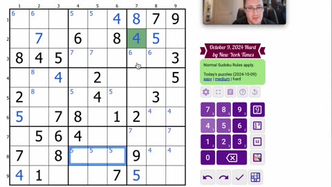 Sudoku 2024 10 09 hard