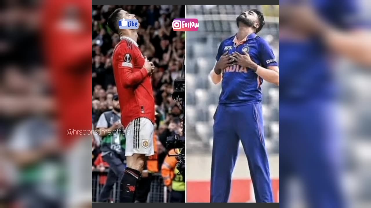 Indian Cricket Stars Celebrate #Cr7 Iconic Siuuu #viratkohli #siraj #cricket