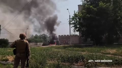 Footage from the shelling and fighting for Lishichank
