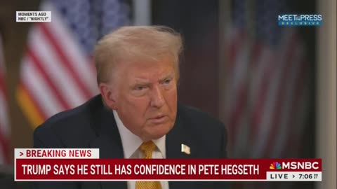 TRUMP: “I’ve spoken to people that know [Pete Hegseth] very well