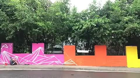 Así avanza la elaboración del mural en el norte