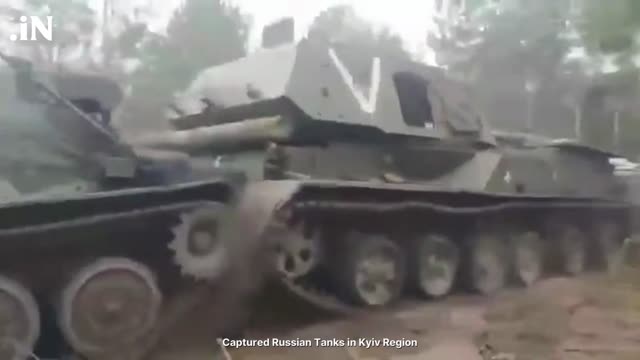 Ukrainian Forces Captured Russian T-72 Tank And BTR-80