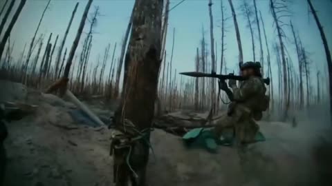 Brazilian Volunteers Firing RPGs at Russian Positions(Serebryansky Forest)