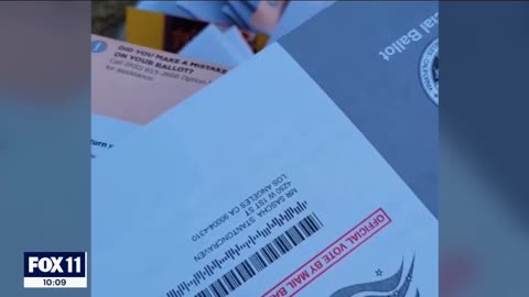Woman finds box of mail-in ballots on East Hollywood sidewalk