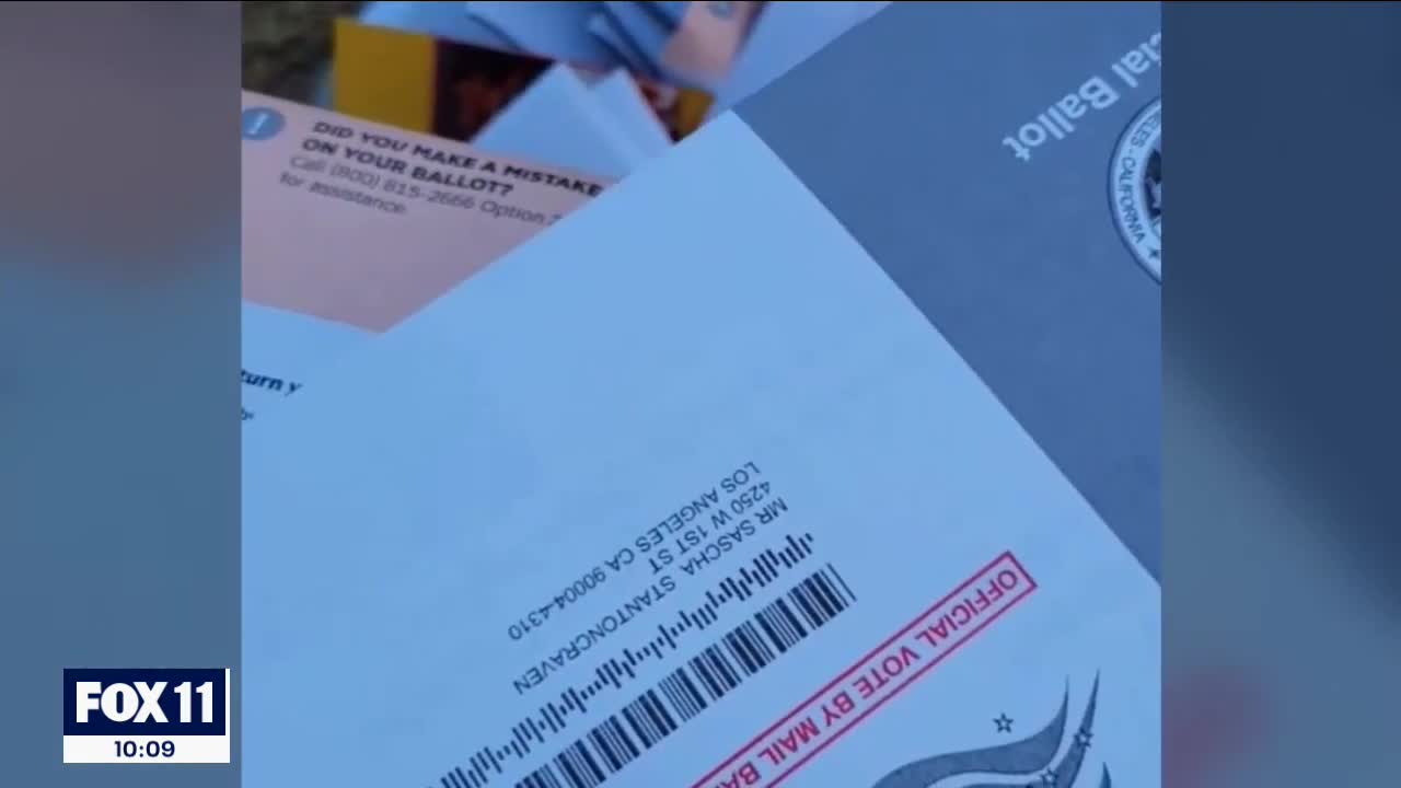 Woman finds box of mail-in ballots on East Hollywood sidewalk