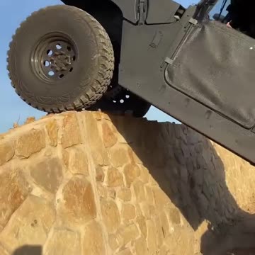 Humvee wall climbing