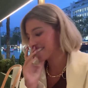 Breakfast in Paris. Five coffees, three desserts and a bottle of water: