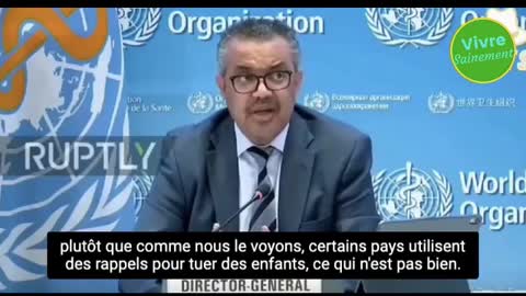 Voilà le patron de l'OMS, qui declare