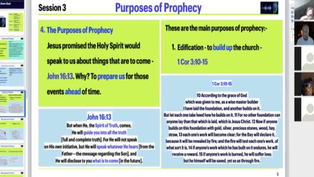 HEARING GOD - SESSION 3 - GOD SPEAKS THROUGH PROPHECY