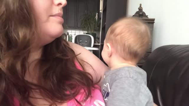 Baby Gets Emotional When Mom Sings Opera