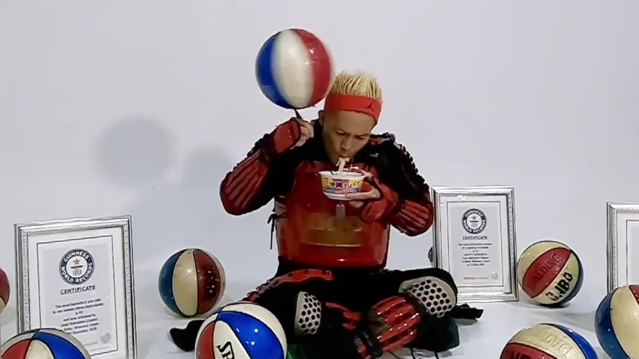 People Are Awesome - When you're a samurai but basketball is life!