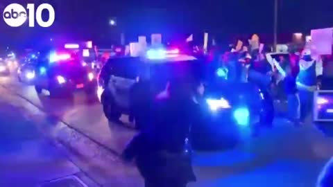 RAW VIDEO of a protester struck by Sacramento Sheriff’s SUV at StephonClark vigil