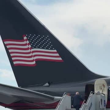 President Trump en route to the Hamptons 🇺🇸