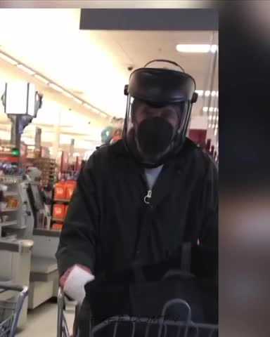 Astronauts in the grocery stores