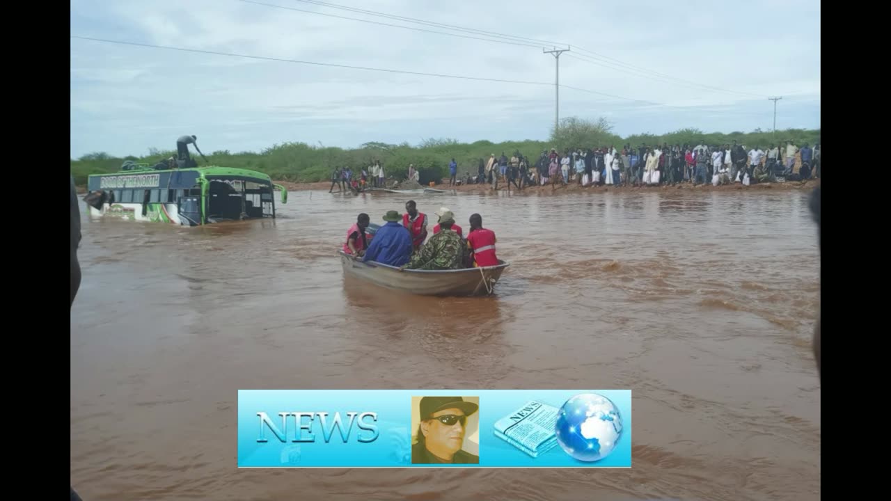 At least 13 people are killed and an estimated 15,000 displaced by flooding in Kenya