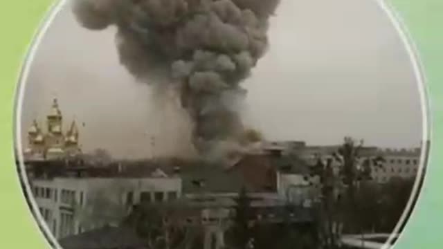 Large impacts from Russian strikes, Kharkiv City