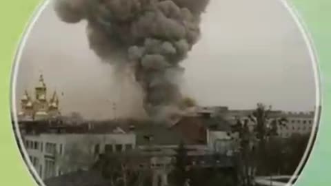 Large impacts from Russian strikes, Kharkiv City
