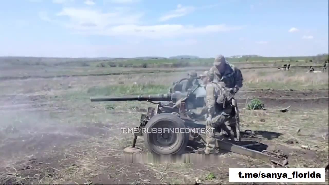 Russian Kulibins assembled an improvised artillery gun.