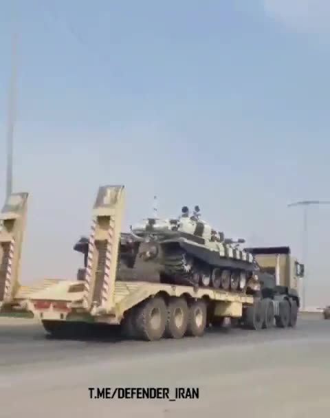 #breakingnews Iranian tanks on the move heading towards the Western border of #Iraq #Israel