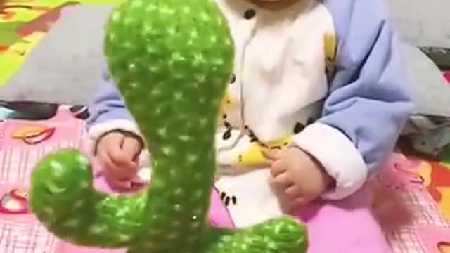 Cute baby reaction