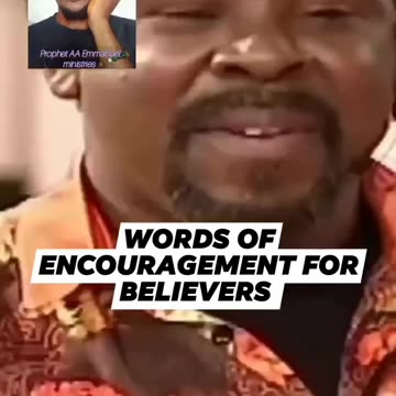 PROPHET T.B JOSHUA WORDS