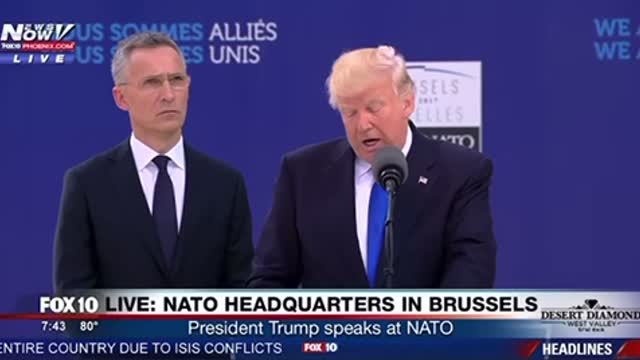 May 25 2017 - TRUMP SPEAKS TRUTH AT NATO SUMMIT!