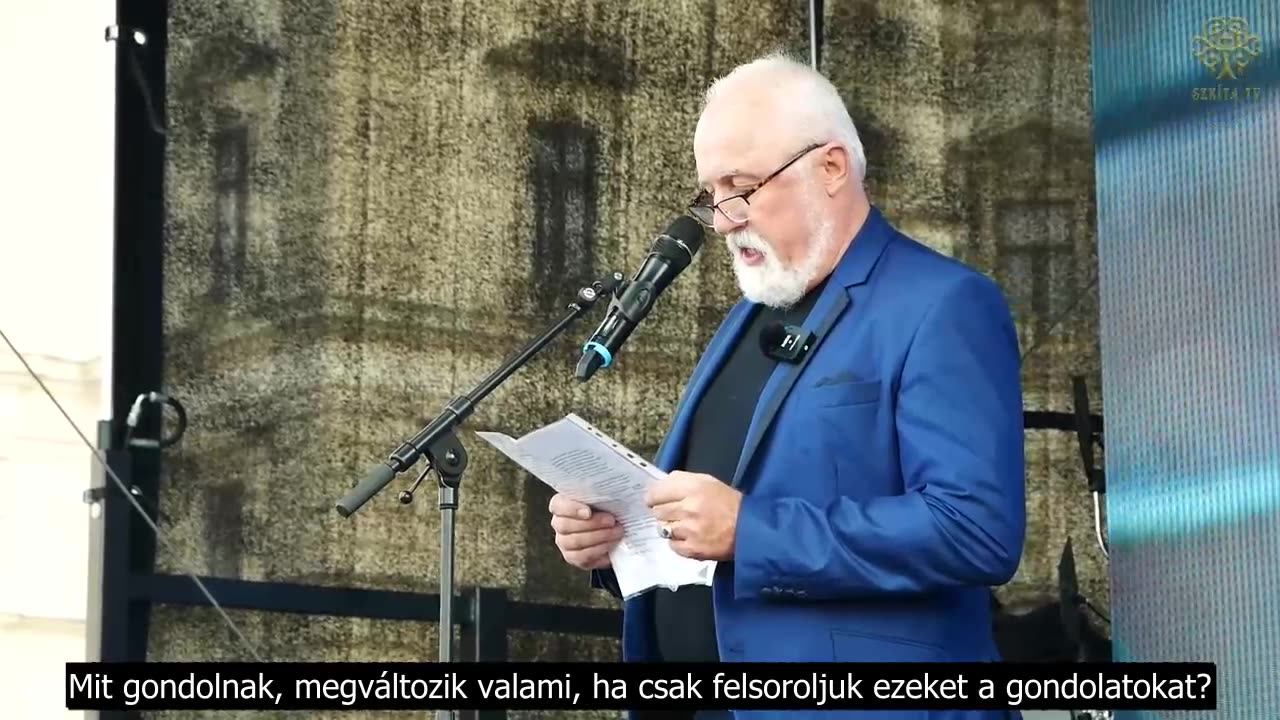 Dr. Horkovics-Kováts János felszólalása a bécsi WHO elleni tüntetésen