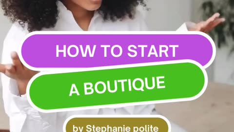 How to Start A Boutique